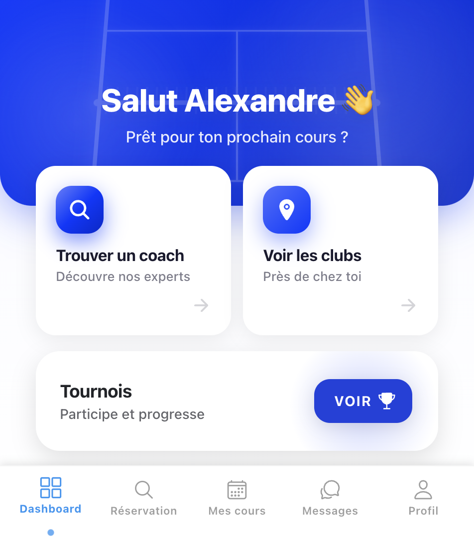 Accueil joueur